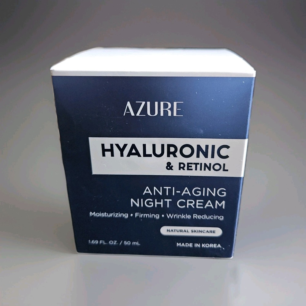 AZURE Hyaluronic & Retinol Anti-Aging Night Cream -‎ 1.7oz SEALED - Firming